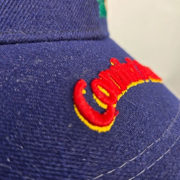 RARE- Colorful Embroidered 3D Horse Barrel Racing Rodeo Western Hat- Blue - Picture 5 of 12